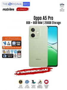 Oppo A5 Pro - 8GB RAM - 256GB Storage - Easy Monthly Installments - PTA Approved - 1 Year Official Warranty - The Original Bro Mobiles - TOB70